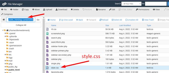 Hoe CSS bewerken in WordPress style.css Cpanel Hoe CSS bewerken in WordPress style.css Cpanel