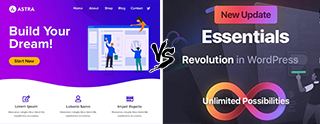 Astra theme vs Essentials vergelijking