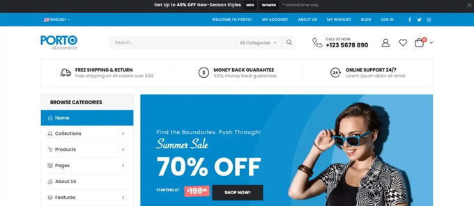 Porto Beste Shopify Themes [2025]