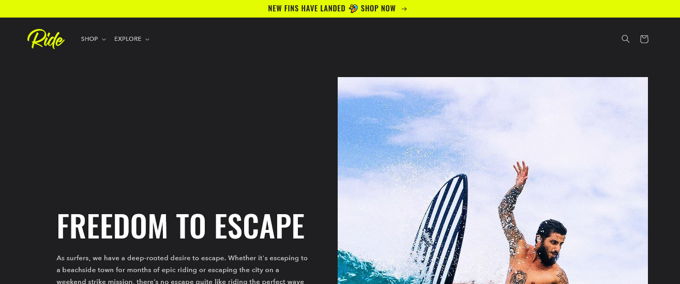 Ride Beste Shopify Themes [2025]