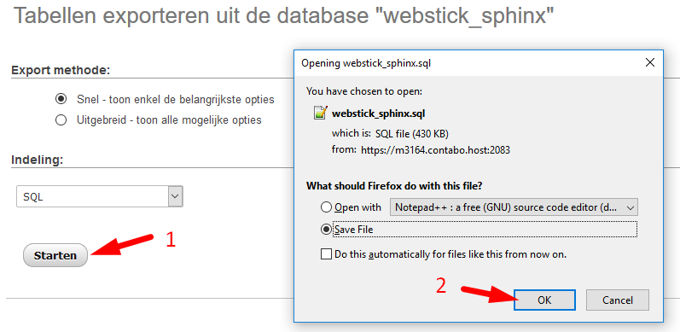 MyPHPadmin database downloaden 2 MyPHPadmin database downloaden 2
