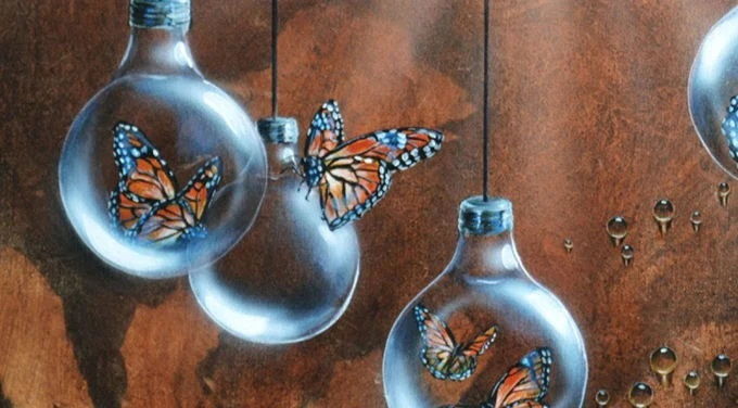 Grafisch design trends Airbrush surrealism [2025]