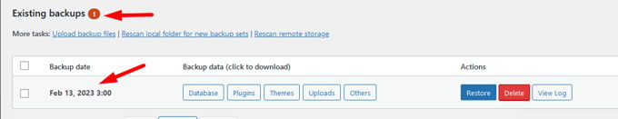 Een back-up maken van een WordPress-website using a Plugin Een back-up maken van een WordPress-website using a Plugin