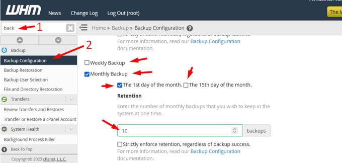 Een back-up maken van een WordPress-website using WHM Een back-up maken van een WordPress-website using WHM