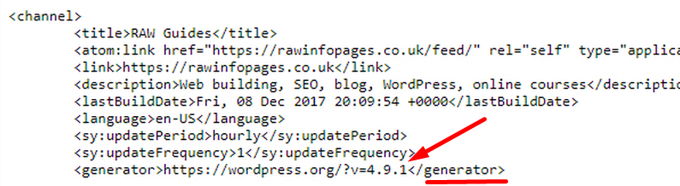 Hoe WordPress-versie controleren /feed/ Hoe WordPress-versie controleren /feed/