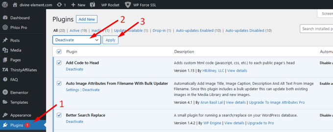 Interne serverfout Wordpress plugins deactiveren Interne serverfout Wordpress plugins deactiveren