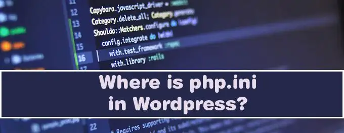 Waar is php.ini in WordPress