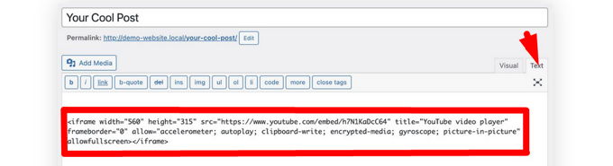 YouTube-video's in Wordpress insluiten Classic Editor YouTube-video's in Wordpress insluiten Classic Editor